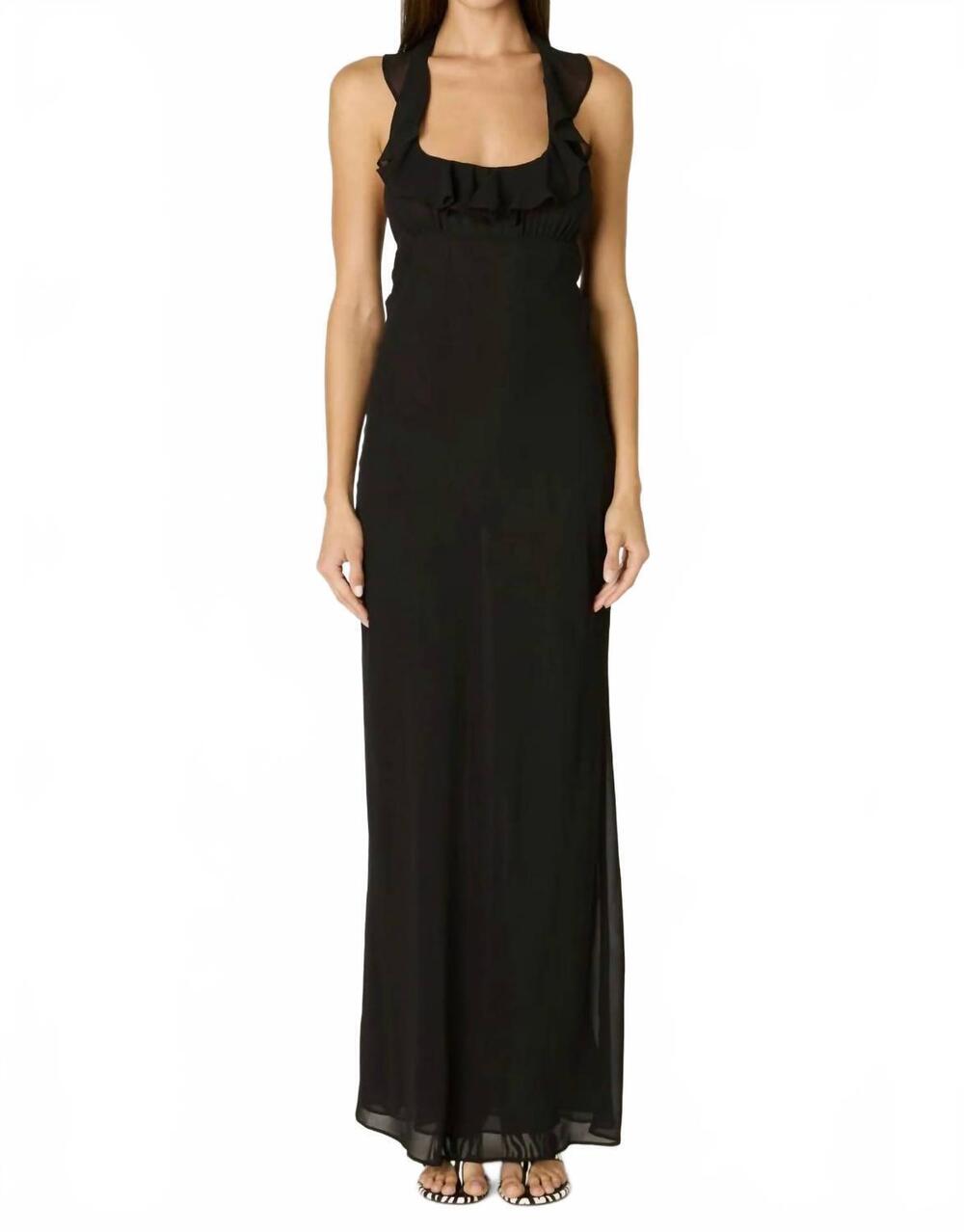 NEW NIA verbena maxi dress in black